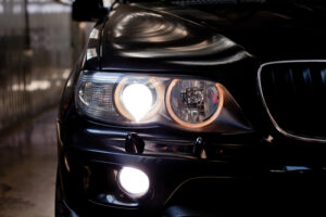 Auto headlights after proper Medford auto repair
